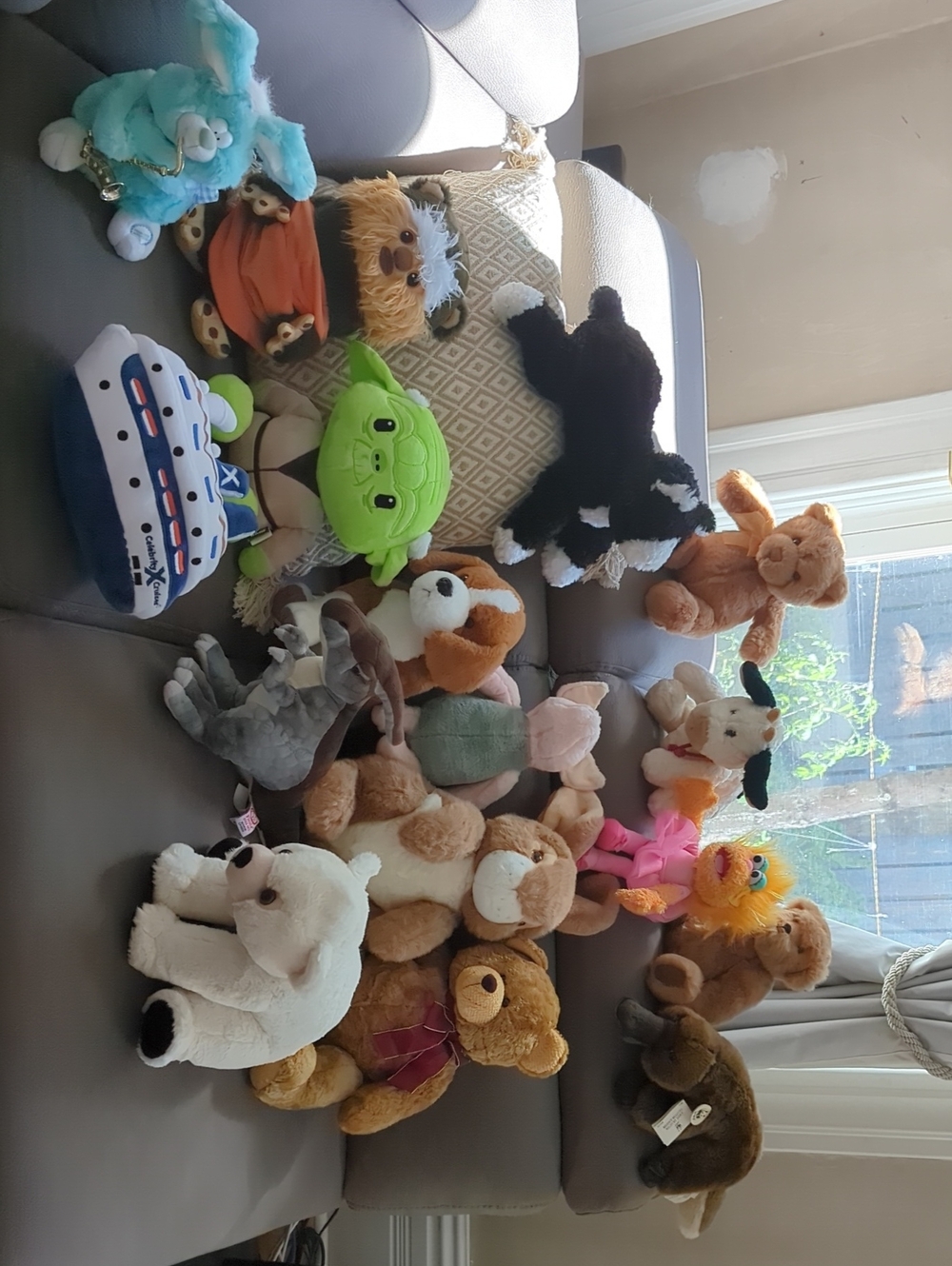 Variety Of Washed Plush Animals